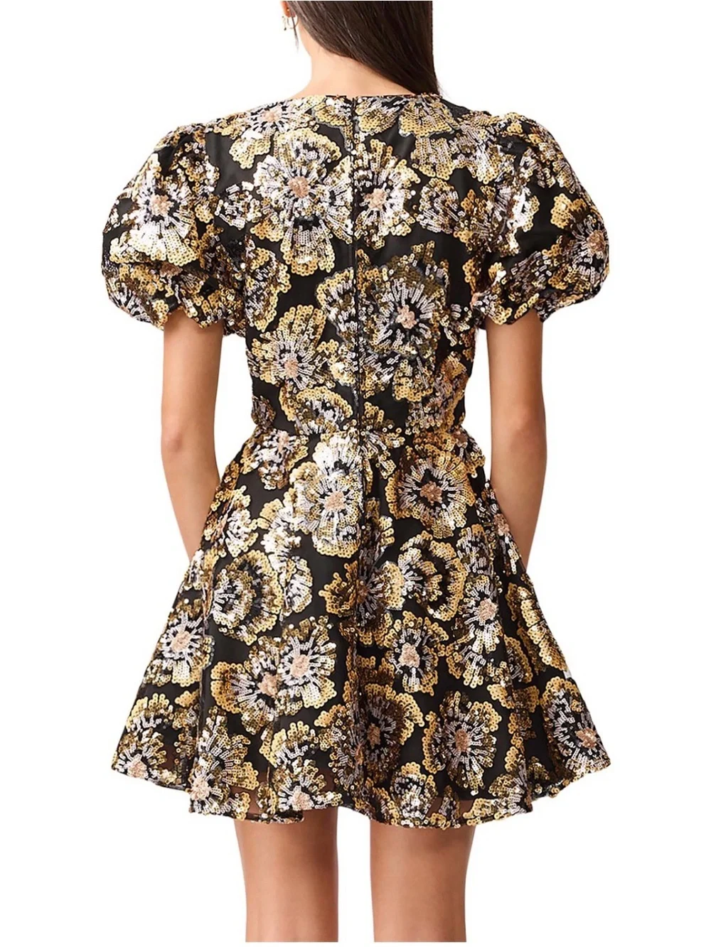 NWT - Elliatt Floral Sequin Dress - Picture 4 of 6